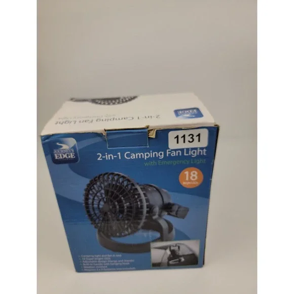 Journeys Edge 2-in-1 Camping Fan Light 18 LED Emergency Lantern Black 1131 - Picture 6 of 6